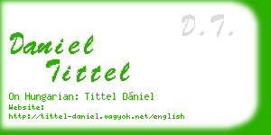 daniel tittel business card